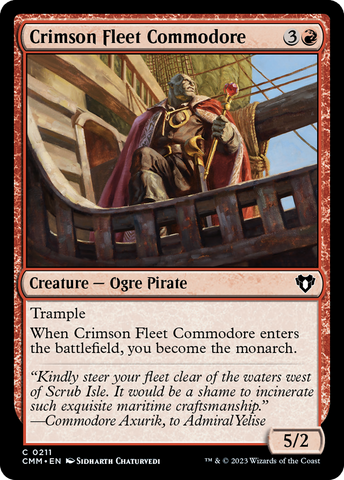 {C} Crimson Fleet Commodore [Commander Masters][CMM 211]
