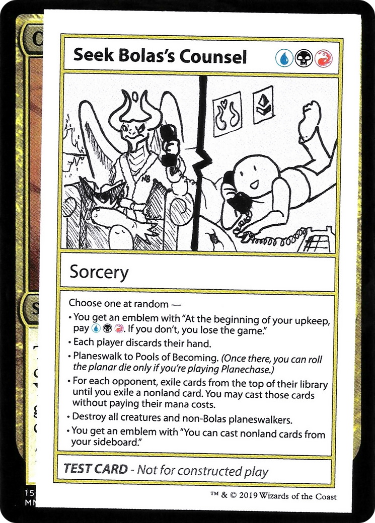 {R} Seek Bolas's Counsel (2021 Edition) [Mystery Booster Playtest Cards][CMB1 098]