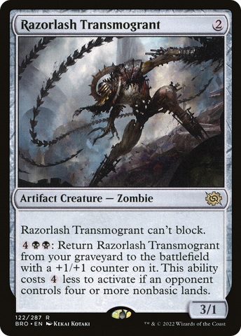 {R} Razorlash Transmogrant [The Brothers' War][BRO 122]