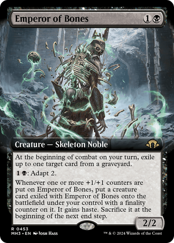 {R} Emperor of Bones (Extended Art) [Modern Horizons 3][MH3 453]