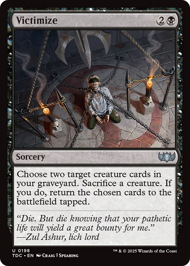 {C} Victimize [Tarkir: Dragonstorm Commander][TDC 198]