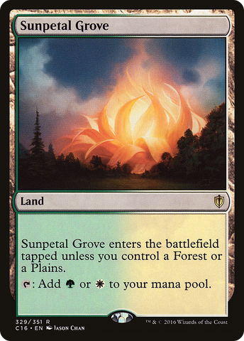 {R} Sunpetal Grove [Commander 2016][C16 329]