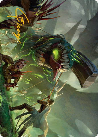 {A} Noxious Assault Art Card (Gold-Stamped Signature) [Phyrexia: All Will Be One Art Series][GS AONE 041]