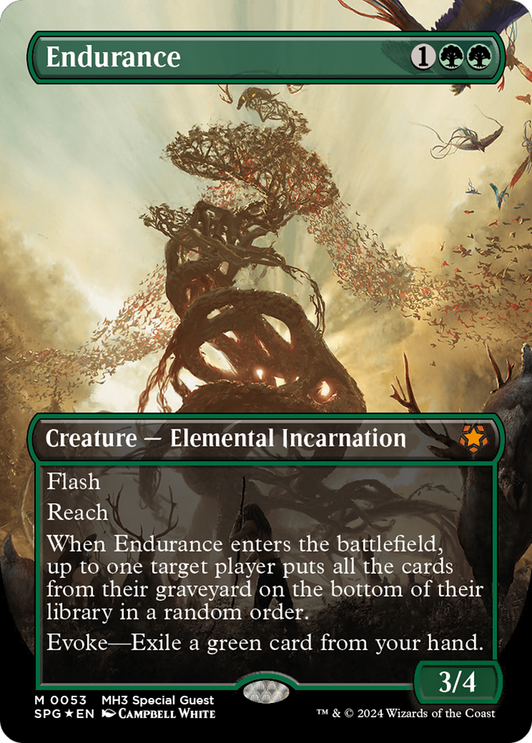{R} Endurance (Borderless) (Textured Foil) [Modern Horizons 3 Special Guests][SPG 053]