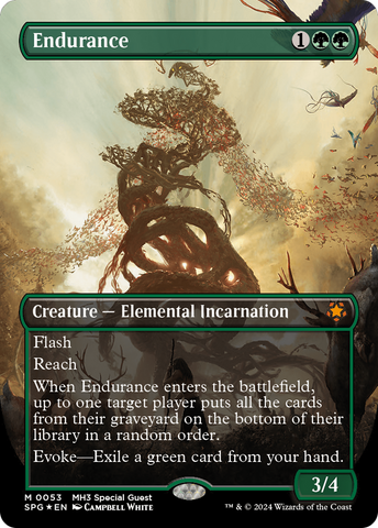 {R} Endurance (Borderless) (Textured Foil) [Modern Horizons 3 Special Guests][SPG 053]