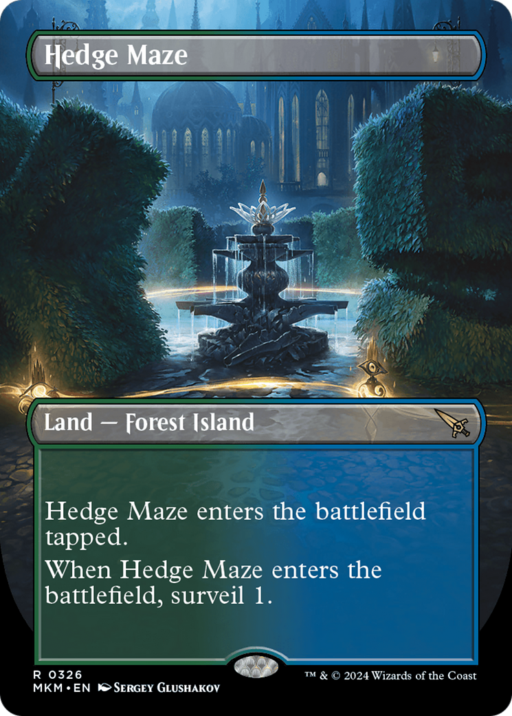 {@R} Hedge Maze (Borderless) [Murders at Karlov Manor][MKM 326]