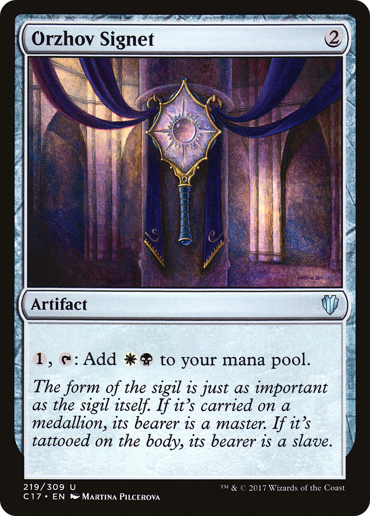 {C} Orzhov Signet [Commander 2017][C17 219]
