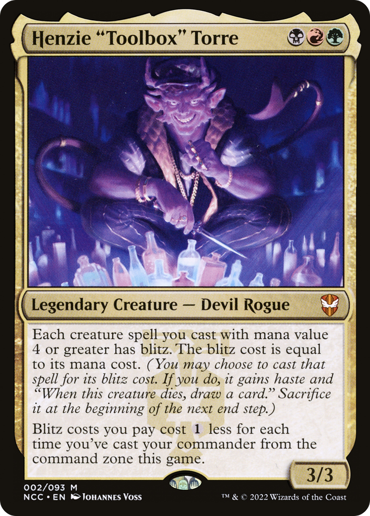 {R} Henzie "Toolbox" Torre [Streets of New Capenna Commander][NCC 002]
