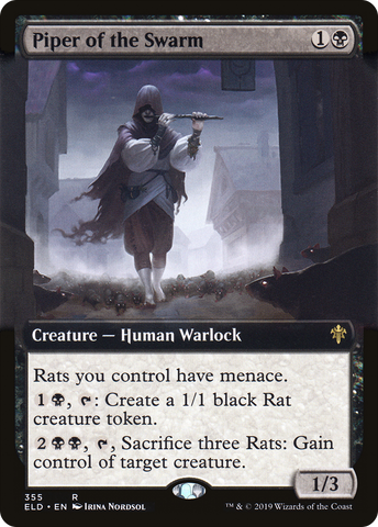 {R} Piper of the Swarm (Extended Art) [Throne of Eldraine][ELD 355]