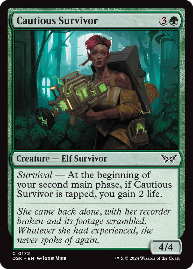 {@C} Cautious Survivor [Duskmourn: House of Horror][DSK 172]