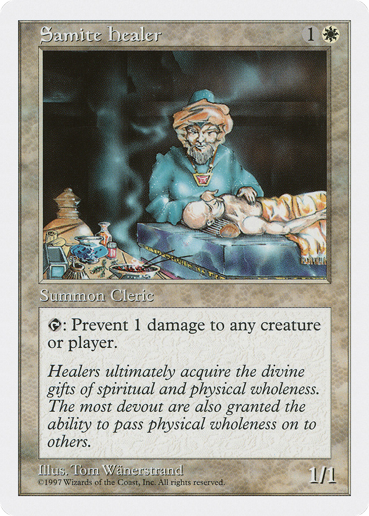 {C} Samite Healer [Fifth Edition][5ED 058]