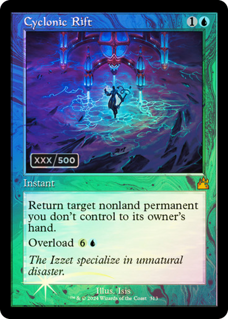 {R} Cyclonic Rift (Retro) (Serialized) [Ravnica Remastered][SR RVR 313]