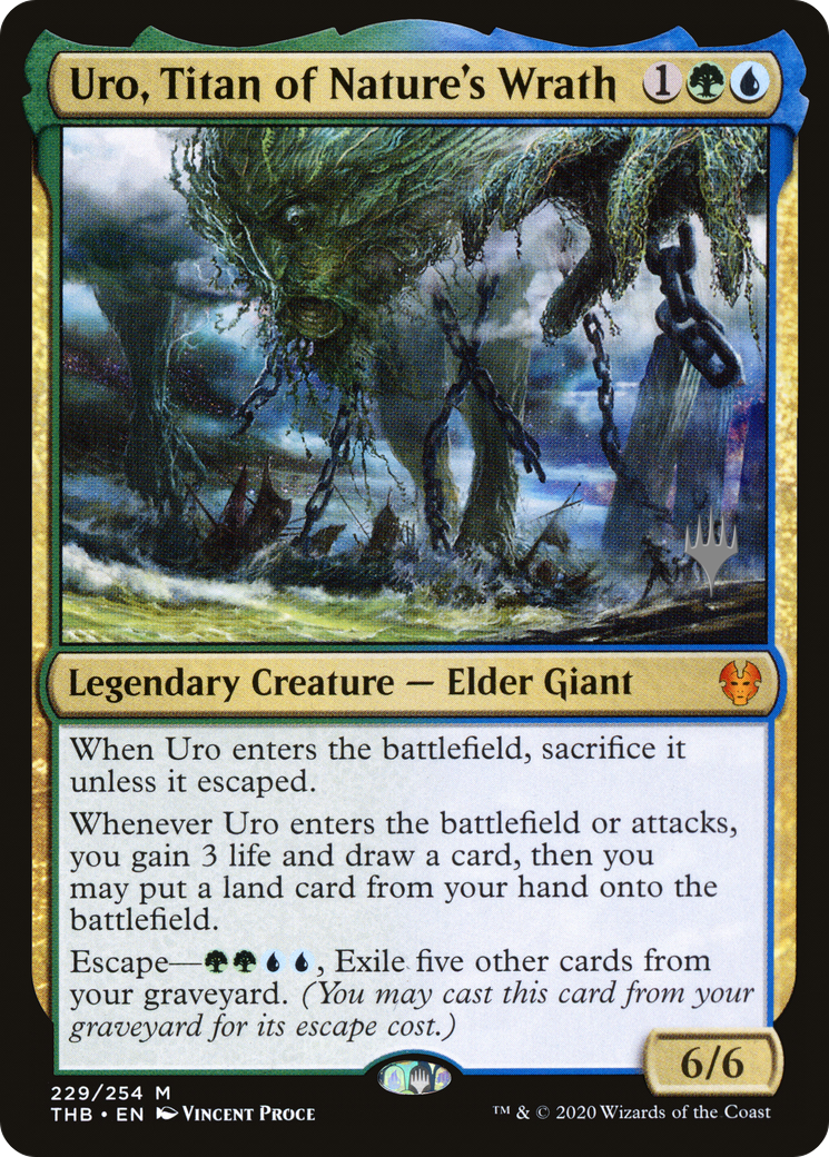 {R} Uro, Titan of Nature's Wrath (Promo Pack) [Theros Beyond Death Promos][PP THB 229]