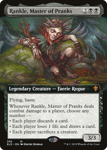 {R} Rankle, Master of Pranks (Extended Art) [Throne of Eldraine][ELD 356]