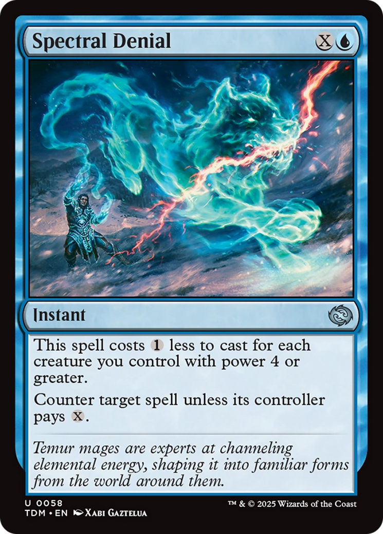 {@C} Spectral Denial [Tarkir: Dragonstorm][TDM 058]