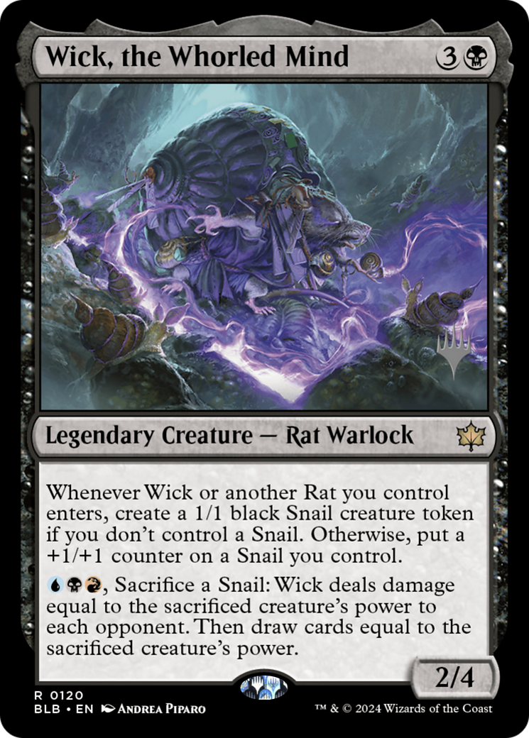 {@R} Wick, the Whorled Mind (Promo Pack) [Bloomburrow Promos][PP BLB 120]