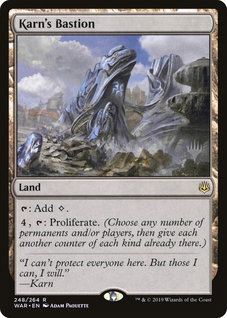 {R} Karn's Bastion (Promo Pack) [War of the Spark Promos][PP WAR 248]