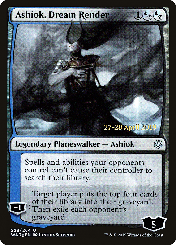 {C} Ashiok, Dream Render [War of the Spark Prerelease Promos][PR WAR 228]