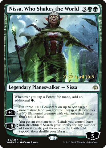 {R} Nissa, Who Shakes the World [War of the Spark Prerelease Promos][PR WAR 169]