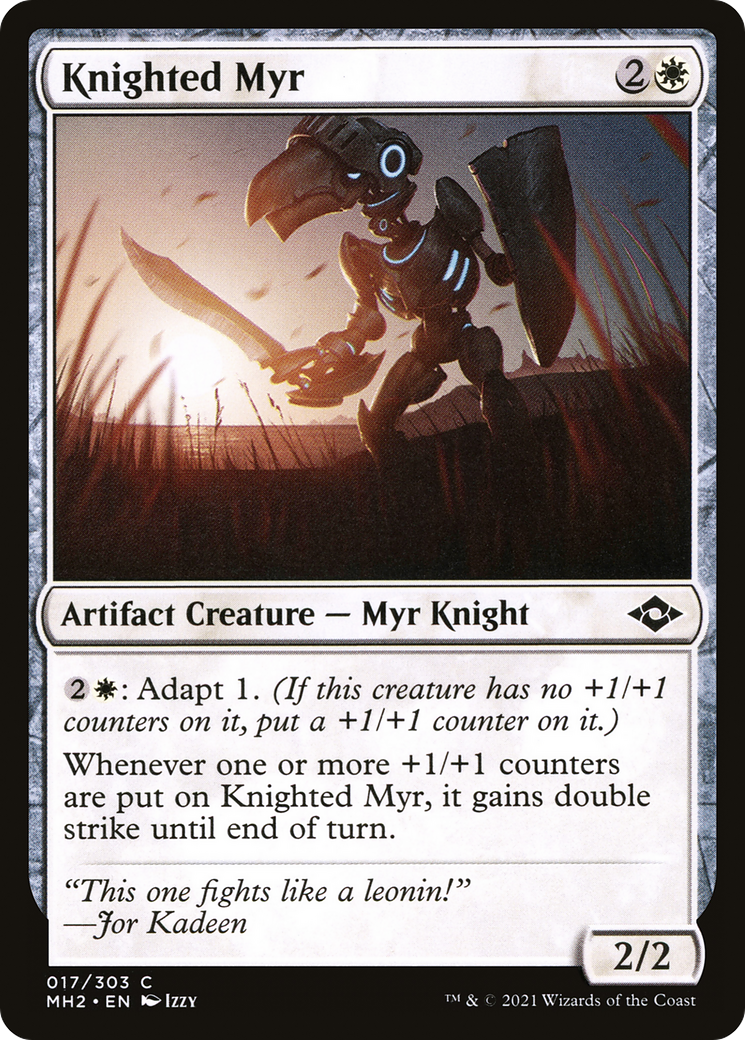 {C} Knighted Myr (Foil) [Modern Horizons 2] [MH2 017]