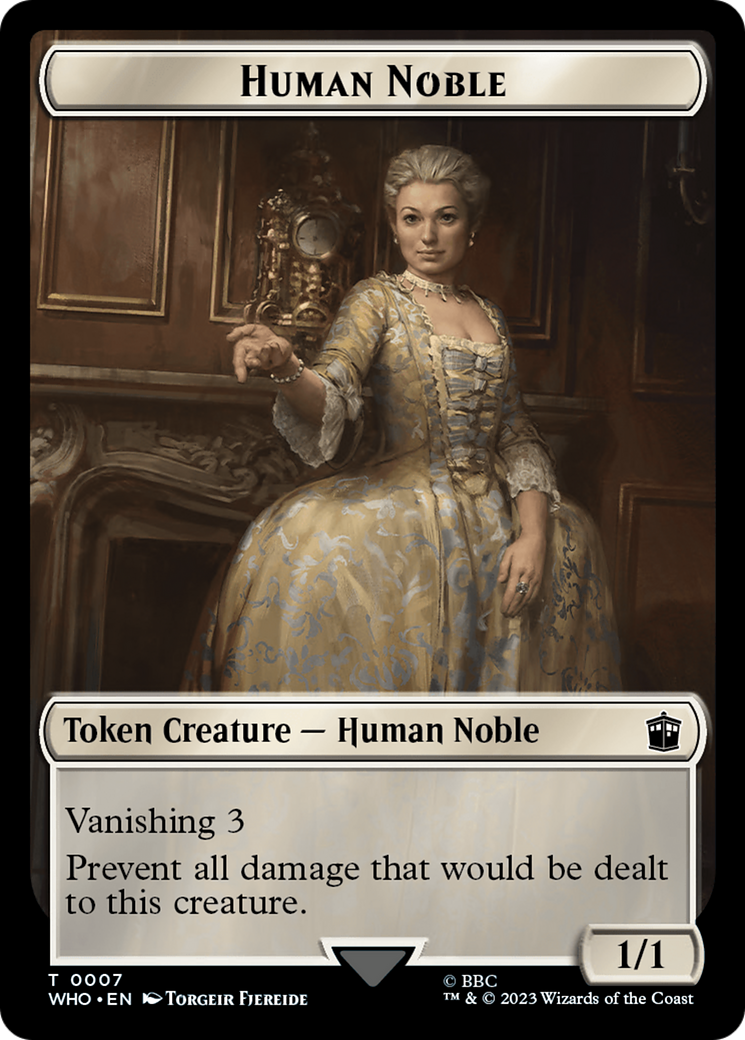 {T} Human Noble // Clue (0022) Double-Sided Token [Doctor Who Tokens][TWHO 7//22]