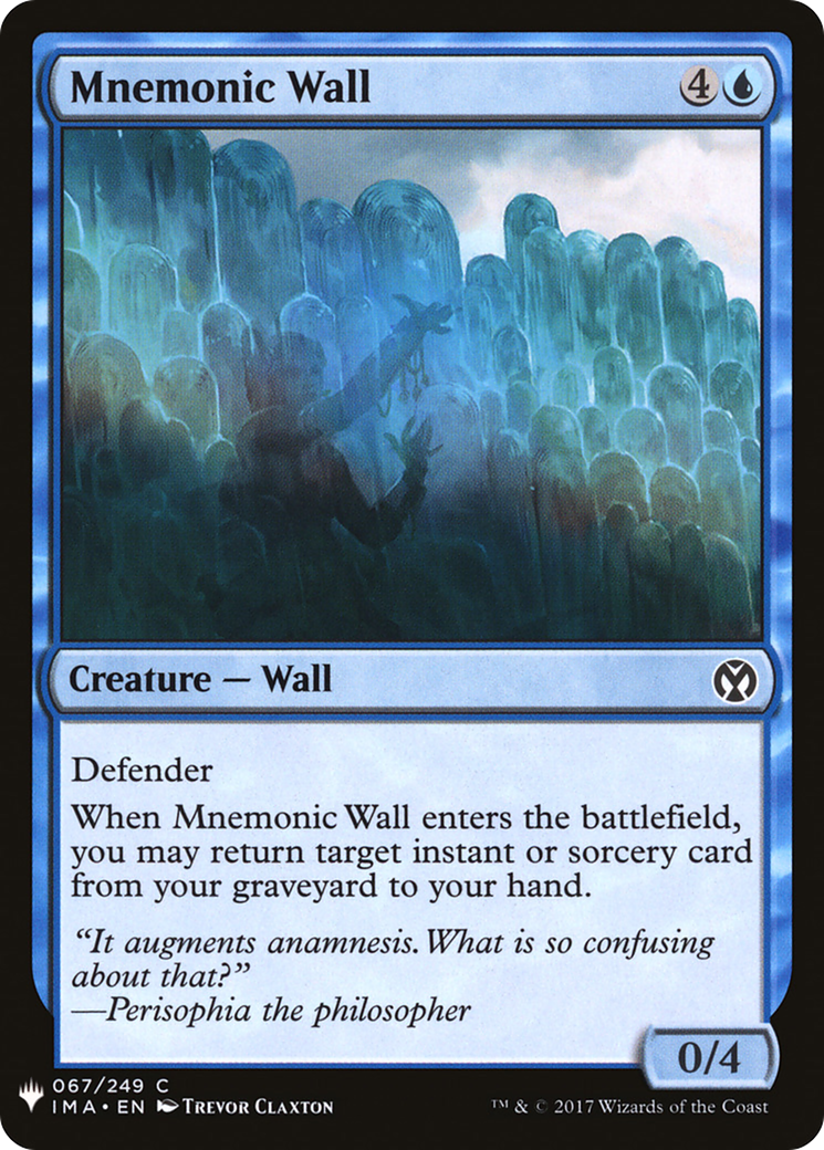 {C} Mnemonic Wall [Mystery Booster][LS IMA 067]