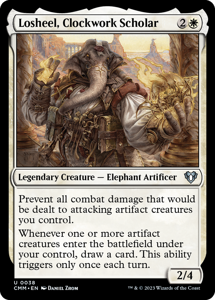 {C} Losheel, Clockwork Scholar [Commander Masters][CMM 038]