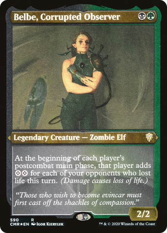 {R} Belbe, Corrupted Observer (Etched) [Commander Legends][CMR 590]