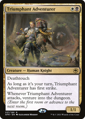 {R} Triumphant Adventurer (Promo Pack) [Dungeons & Dragons: Adventures in the Forgotten Realms Promos][PP AFR 237]
