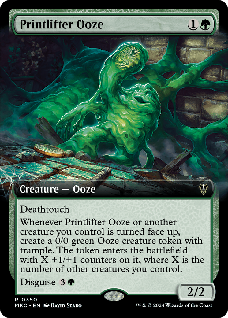 {R} Printlifter Ooze (Extended Art) [Murders at Karlov Manor Commander][MKC 350]