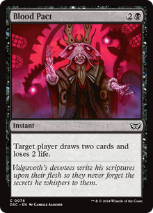 {C} Blood Pact [Duskmourn: House of Horror Commander][DSC 076]