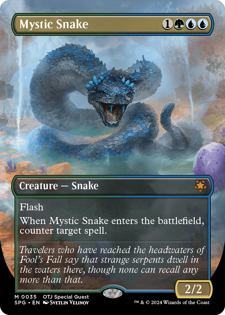 {R} Mystic Snake (Borderless) [Outlaws of Thunder Junction Special Guests][SPG 035]