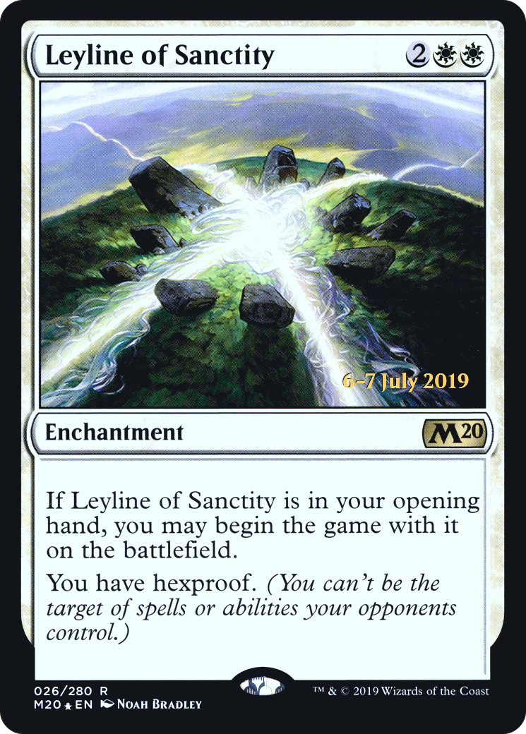 {R} Leyline of Sanctity [Core Set 2020 Prerelease Promos][PR M20 026]