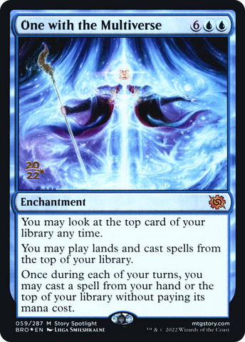 {R} One with the Multiverse [The Brothers' War: Prerelease Promos][PR BRO 059]
