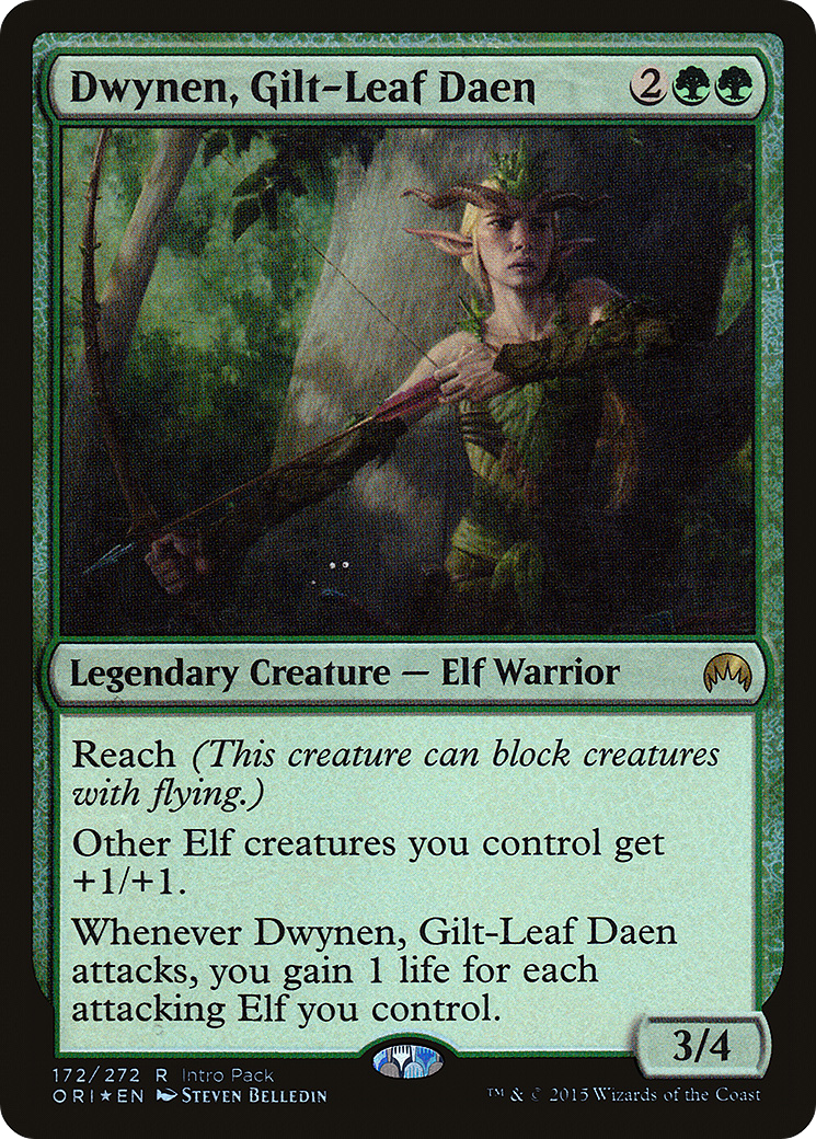 {R} Dwynen, Gilt-Leaf Daen [Magic Origins Promos][PA ORI 172]