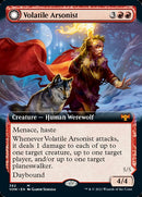 {R} Volatile Arsonist // Dire-Strain Anarchist (Extended Art) [Innistrad: Crimson Vow][VOW 382]