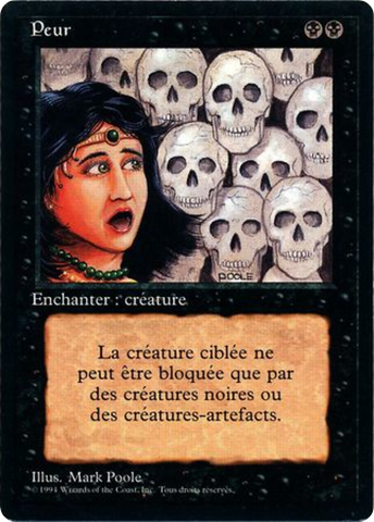 {F} Fear [Foreign Black Border][FBB 3ED 111]