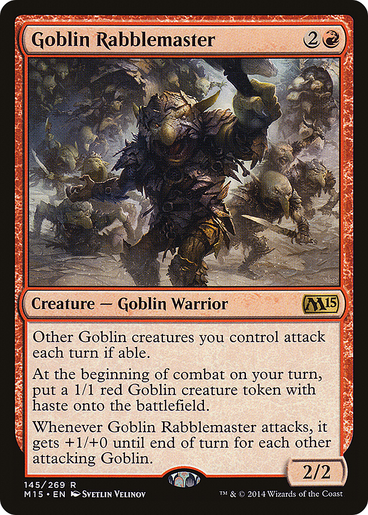 {R} Goblin Rabblemaster [Magic 2015][M15 145]