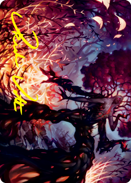 {A} Splendid Reclamation Art Card (Gold-Stamped Signature) [Innistrad: Crimson Vow Art Series][GS AVOW 055]