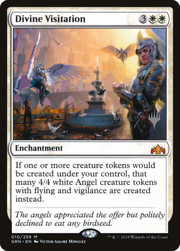 {R} Divine Visitation (Promo Pack) [Guilds of Ravnica Promos][PP GRN 010]