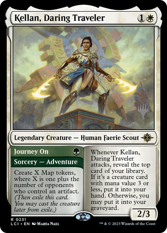 {@R} Kellan, Daring Traveler (Promo Pack) [The Lost Caverns of Ixalan Promos][PP LCI 231]