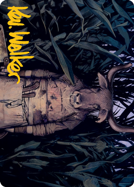 {A} Fleshtaker Art Card (Gold-Stamped Signature) [Innistrad: Midnight Hunt Art Series][GS AMID 061]
