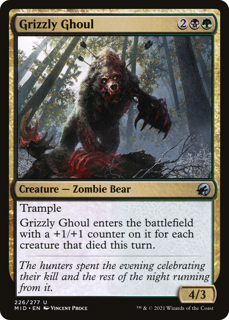 {C} Grizzly Ghoul [Innistrad: Midnight Hunt][MID 226]