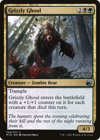 {C} Grizzly Ghoul [Innistrad: Midnight Hunt][MID 226]