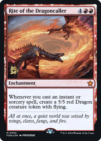 {@R} Rite of the Dragoncaller [Foundations Prerelease Promos][PR FDN 092]