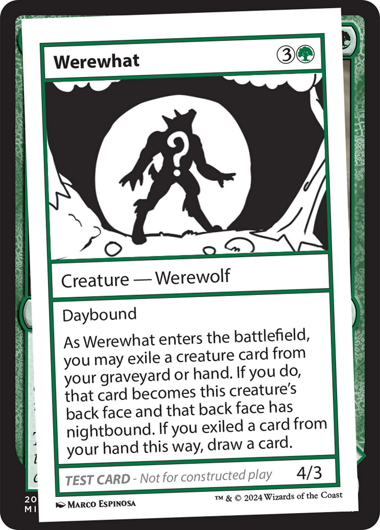 {C} Werewhat [Mystery Booster 2 Playtest Cards][MB2 PLAYTEST]