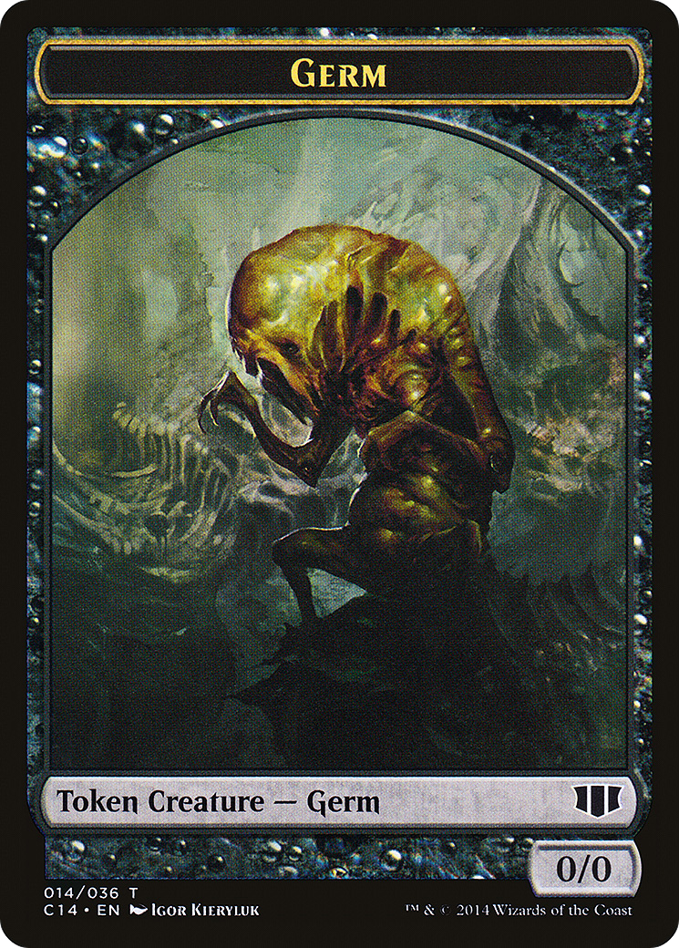 {T} Germ // Zombie (016/036) Double-sided Token [Commander 2014 Tokens][TC14 014]
