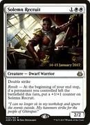 {R} Solemn Recruit [Aether Revolt Prerelease Promos][PR AER 022]