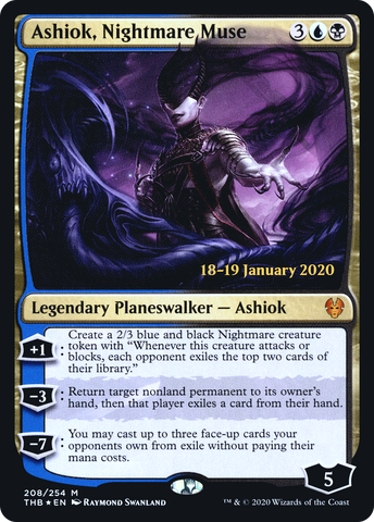 {R} Ashiok, Nightmare Muse [Theros Beyond Death Prerelease Promos][PR THB 208]