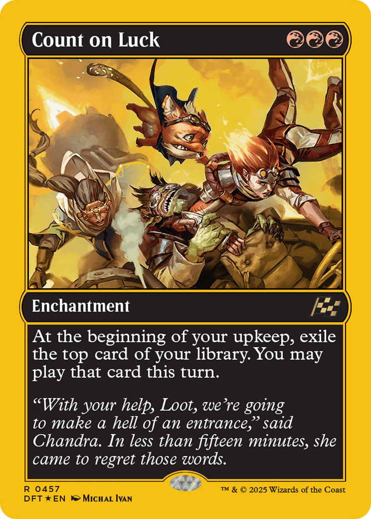 {@R} Count on Luck (First-Place Foil) [Aetherdrift][DFT 457]